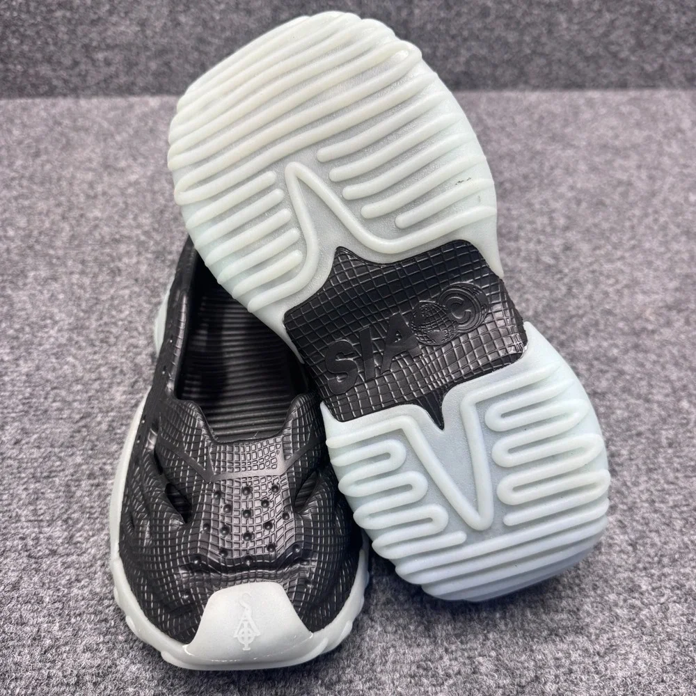 SIA Collective Slip On Shoes Mens 6 Black Mint Gorpcore Futuristic Streetwear